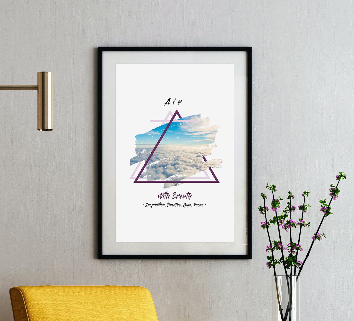Air Element Printable Wall Art, Elements Symbol, Four Elements Art Print, Ayurvedic, Geometry Modern Art Printable Poster,Digital Affice,
