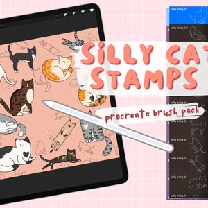 Paquete de cepillos de sellos de gatos tontos