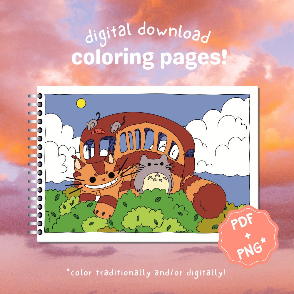 Stress Relief Coloring Therapy | Cute Cat Coloring Pages | Coloring book print-at-home