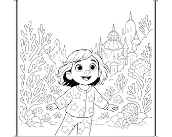 Naila’s World Vol. 1 Printable Coloring Pages | Magical Bedtime Story Coloring Book for Kids | Instant Download PDF