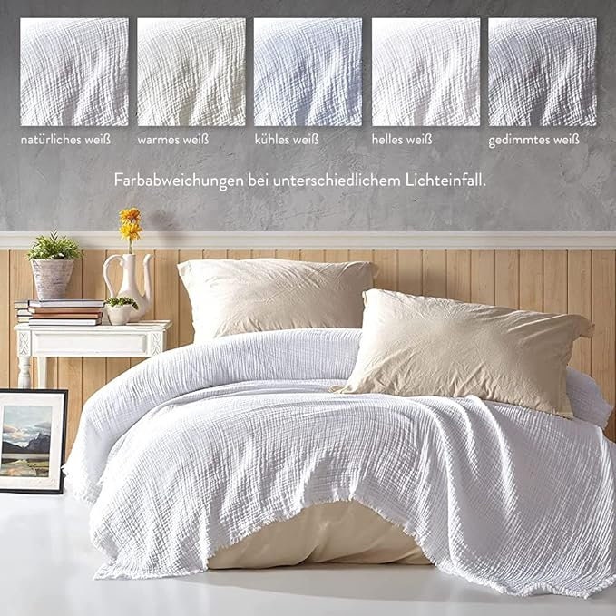 Lanqinglv Musselin Decke 150x200cm - 4-lagige Baumwolldecke Grün