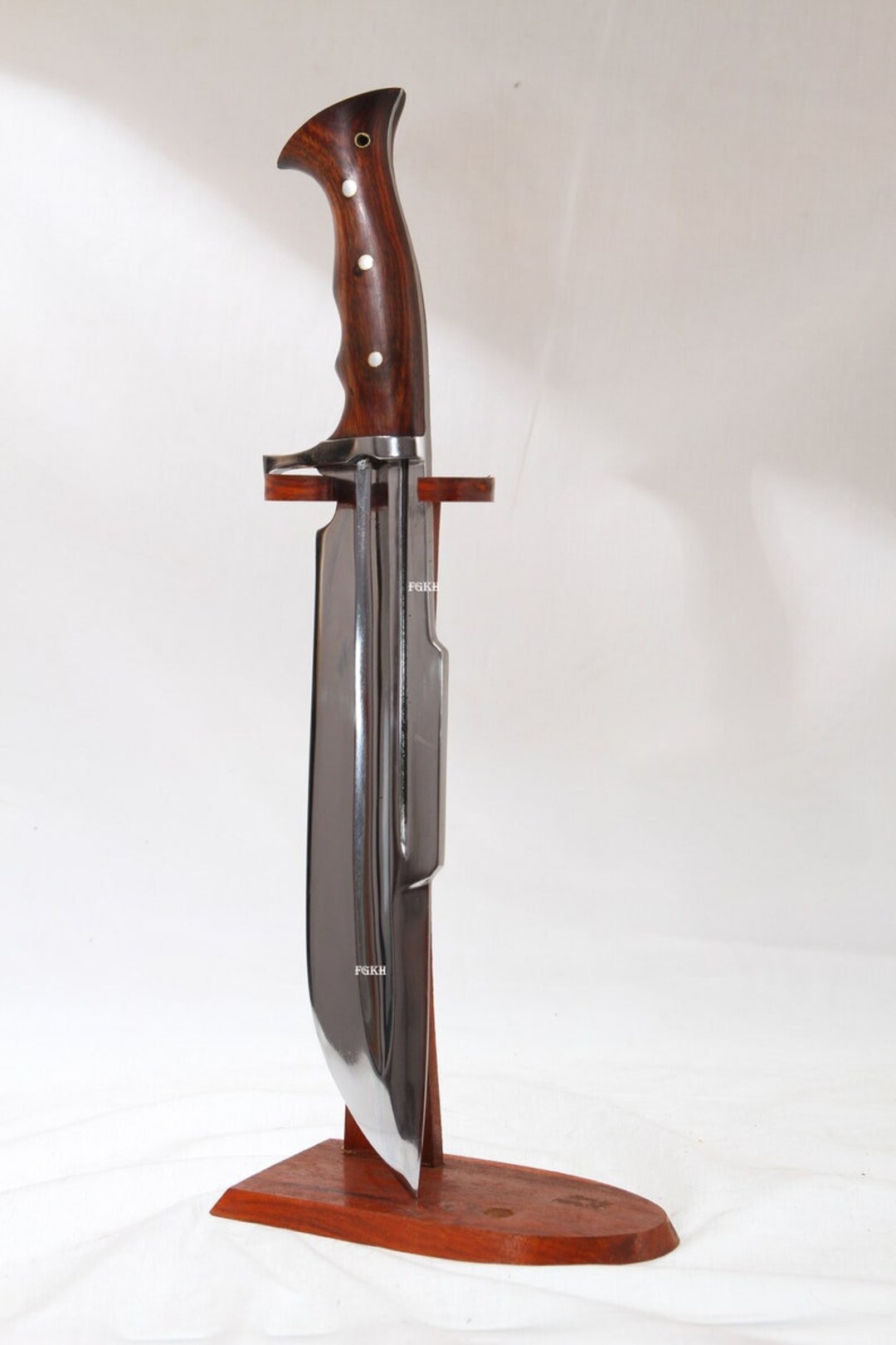 12 Inches Bushcraft Knife, Hand Bowie Knife, 5160 Leaf Spring