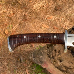 23 Inches Survival Machete Hand forged kukri knives Gurkha Blade Full tang machete knife Tactical knife, Tactical knife image 2