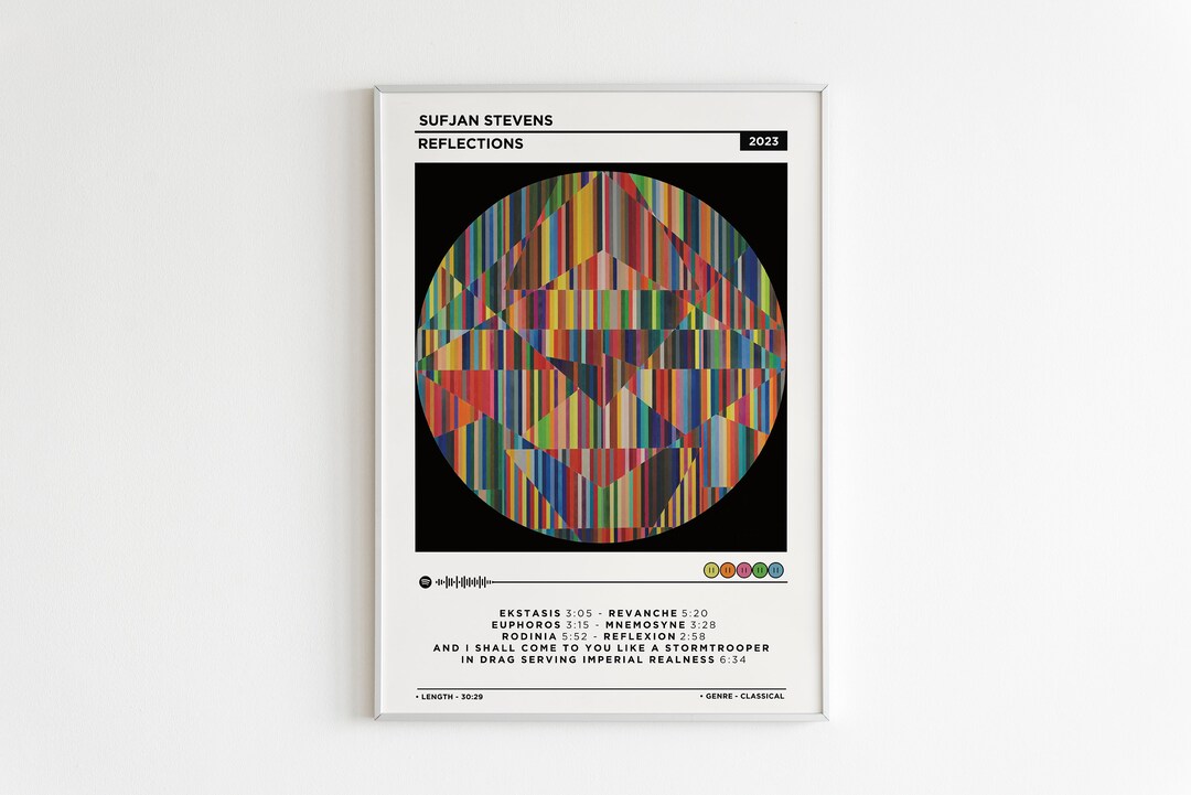 Sufjan Stevens Reflections Album Poster / Album Cover Poster Etsy