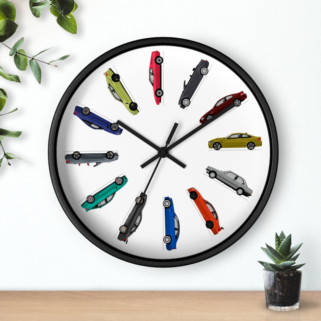 Car Wall Clock Bimmer Clock Car Clock Car Gift Etsy