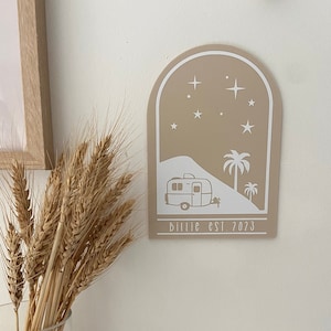 Personalised Caravan wall sign/ plaque