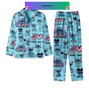 Ensemble pyjama Lilo et Stitch noir femme