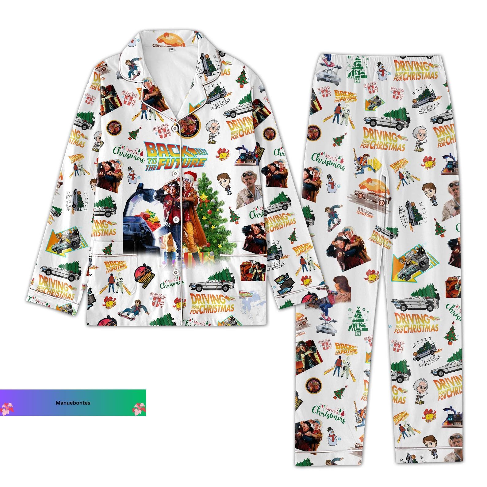Back to the Future Pajamas Marty Mcfly Back to the Future Pajamas