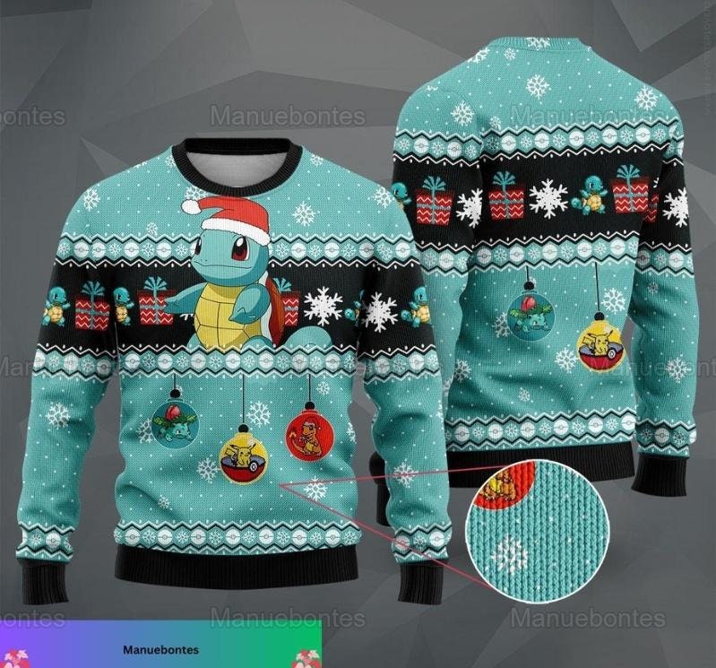 Eevee Christmas Pokemon Ugly Christmas Sweater Funny Gift Ideas