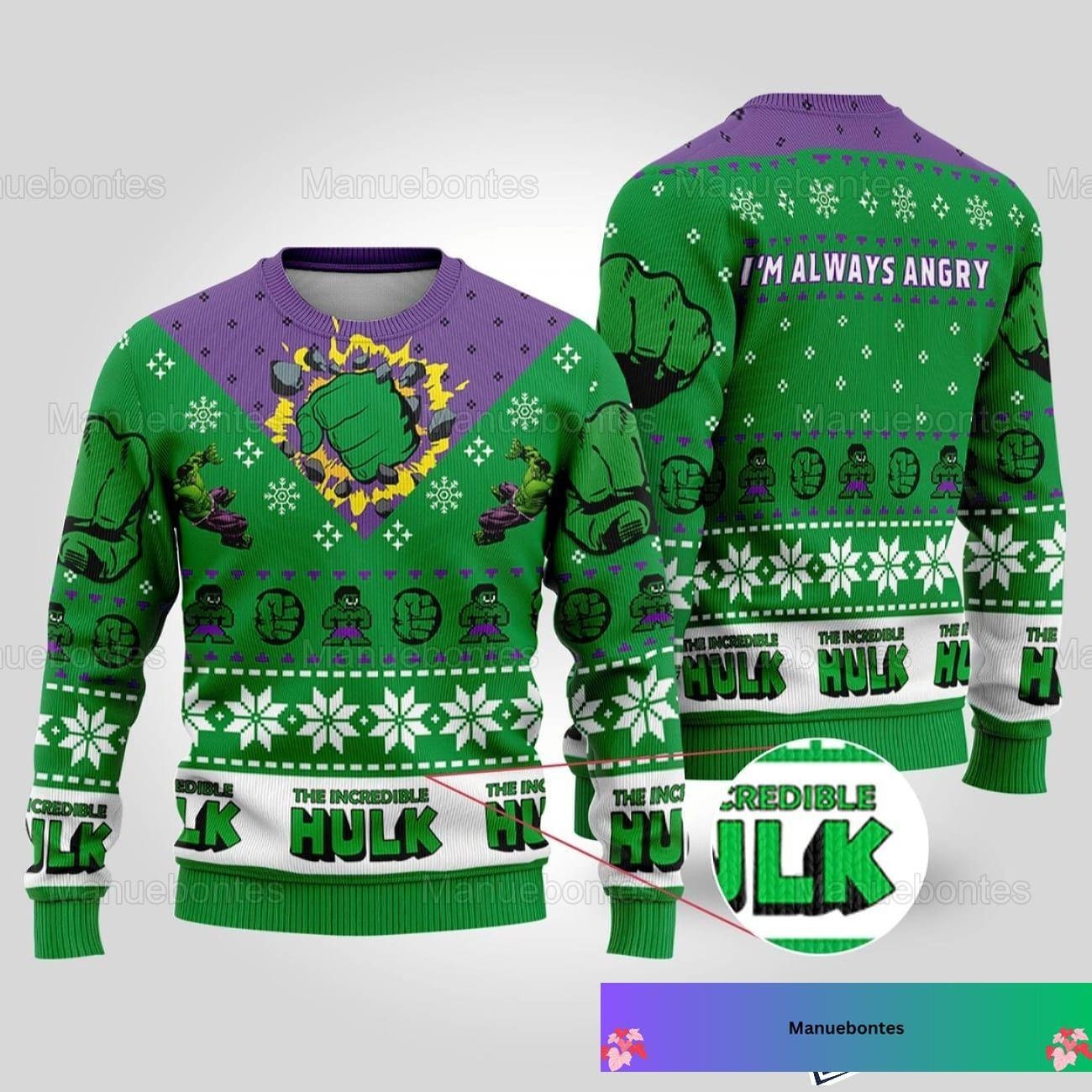 Hulk ugly christmas clearance sweater