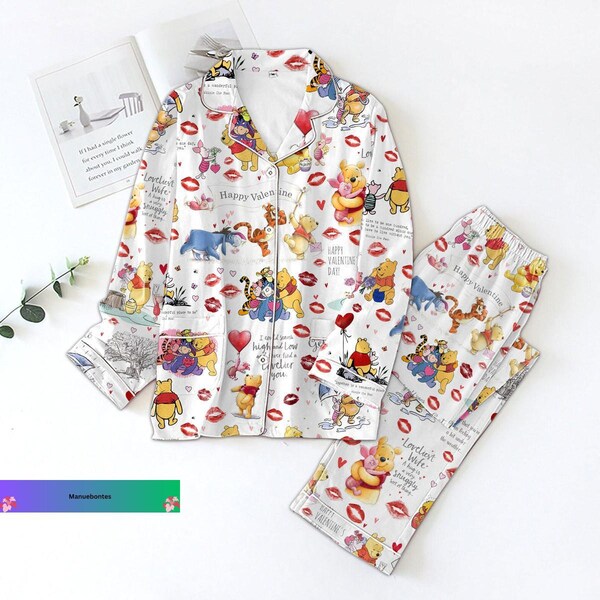 Winnie the Pooh Adult Pajamas Etsy