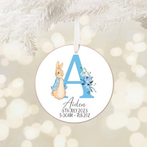 Personalised Christening Gift,Peter Rabbit Teddy,Baptism,Boys Christening Gift,Bunny Rabbit,Christening Gift For Boy,Gift for Boys image 7