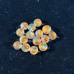 Gold and silver glass blown fume terp pearl thin line, 6mm to 8mm