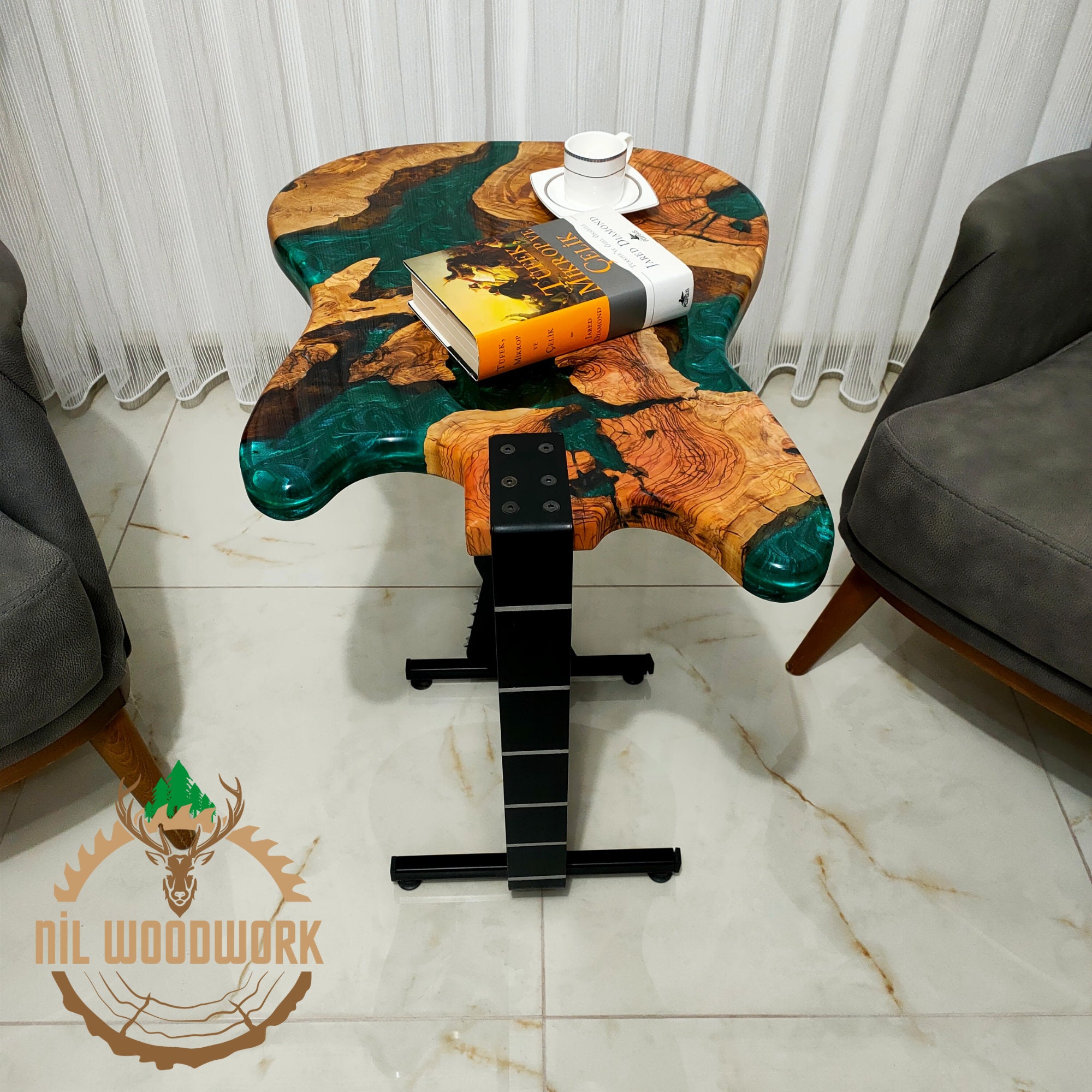 Made to Order, Resin Guitar Coffee Table, Unique Coffee Table, Modern