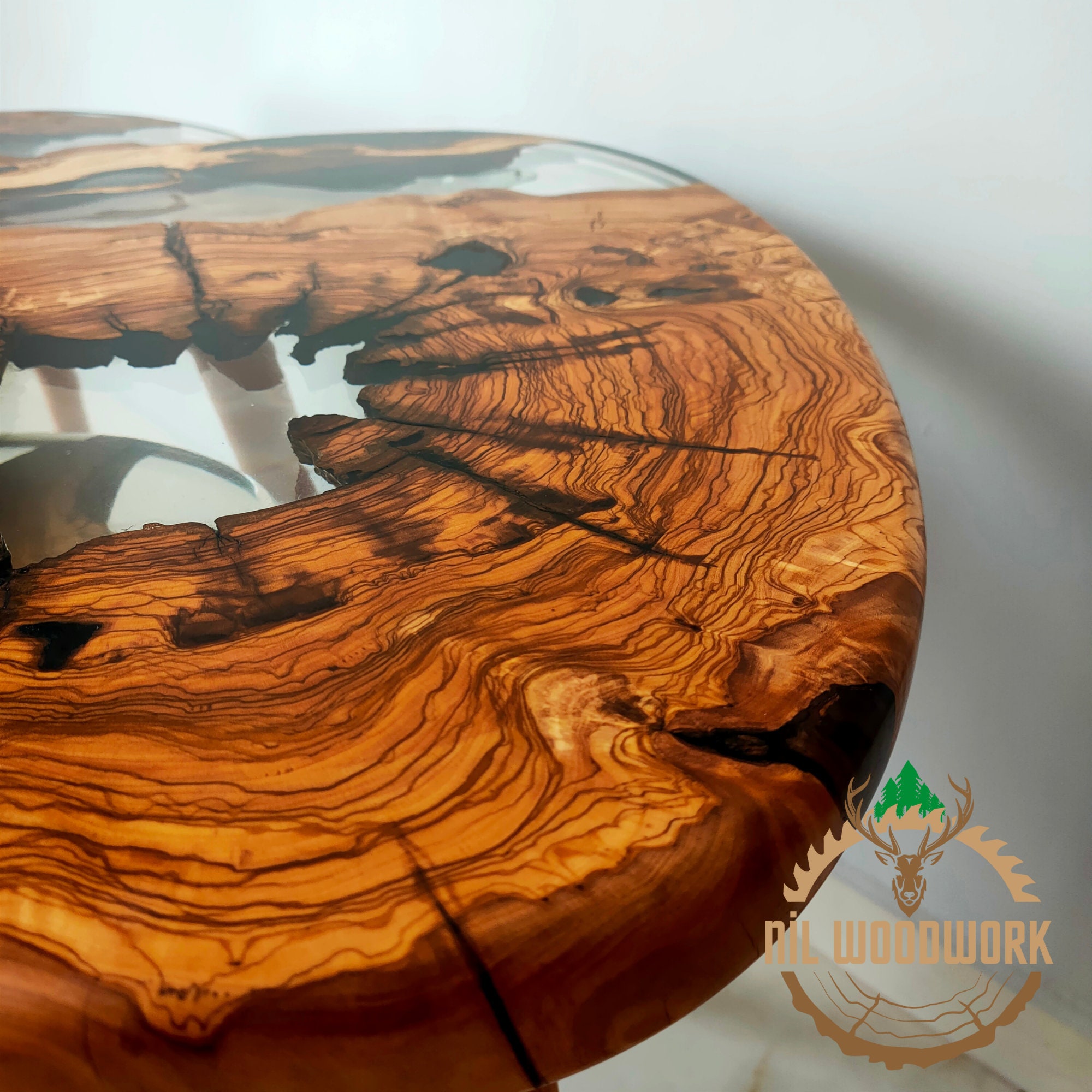 Clear Resin Coffee Table Unique Coffee Table Modern Coffee Etsy