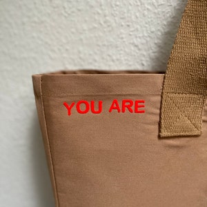 XL Everyday Canvas Shoppingbag oder Beachbag YOU are LOVED die Printfarbe ist individualisierbar Bild 5