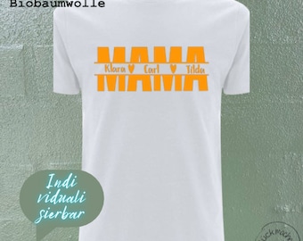 personaliseerbaar shirt gemaakt van biologisch katoen - losse unisex snit - MAMA * Limited Edition 2006 * est. 1984 1994 1974