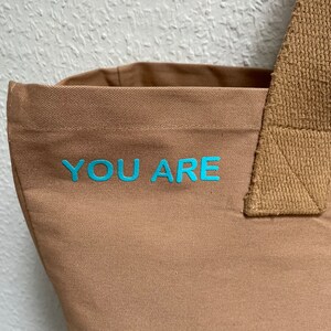 XL Everyday Canvas Shoppingbag oder Beachbag YOU are LOVED die Printfarbe ist individualisierbar Bild 8