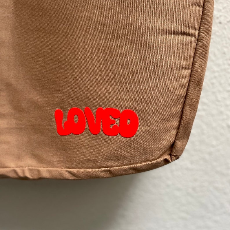 XL Everyday Canvas Shoppingbag oder Beachbag YOU are LOVED die Printfarbe ist individualisierbar Bild 7