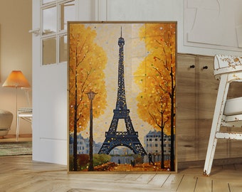 George Seurat Print: Pointillism Artwork and Eiffel Tower Print - Unique Museum Print for Paris and Autumn Wall Art