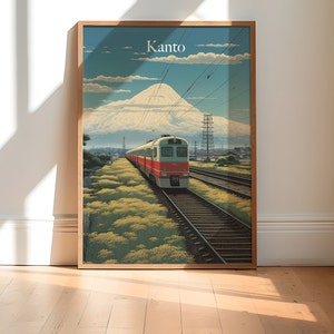 Kanto Region Japan Poster - Kanto Region Malerei - japanische Kunst - Japan Poster - Asiatische Kunst - japanische Landschaft - japanische Malerei