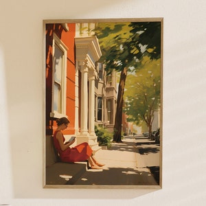 Edward Hopper's summer poster: Modern, Colorful Wall Art for Stylish Home Decor - Summer Vibes and Classic Portraits