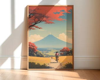 Japanese Landscape Wall art - japanese landscape Poster - Kawase hasui - japan art - mountain art - asian artworks - asian prints