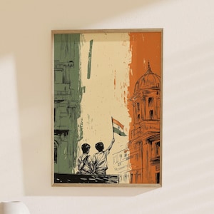 Indian Flag Art, Celebration of Heritage: India Poster, Cultural Decor, Patriotic Wall Art, Perfect Gift for India Lovers