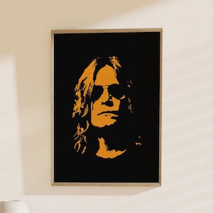Ozzy Osbourne Art, Rock Poster: Heavy Metal Wall Art, Music Lover Gift
