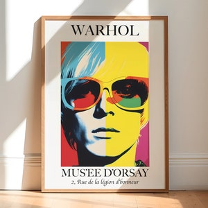 Andy Warhol Poster, Colorful Pop Culture Prints for Modern Wall Decor - Tribute to an Iconic Artist&#39;s Legacy, warhol painting, wall decor