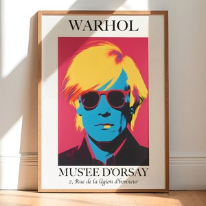 Levendige Andy Warhol-kunstset - Kleurrijke popcultuurprints voor moderne wanddecoratie en hedendaagse interieurs