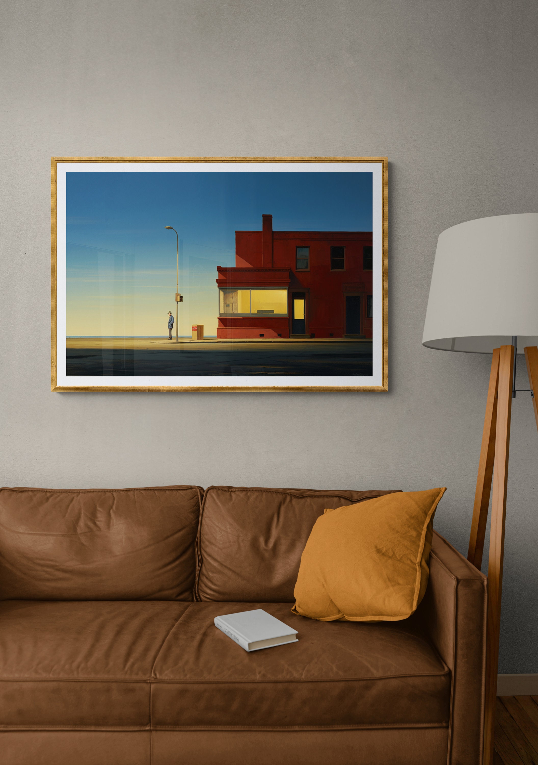 Edward Hopper Set of 3 Paintings, Edward Hopper Wall Art Decor, Famous