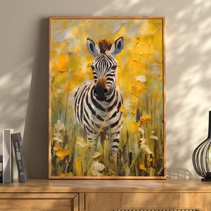 Zebra Print, African Wildlife Art, Rustic Wall Decor: Zebra Painting, Wildlife Poster, Exotic Safari Decor, Unique safari poster, tribal