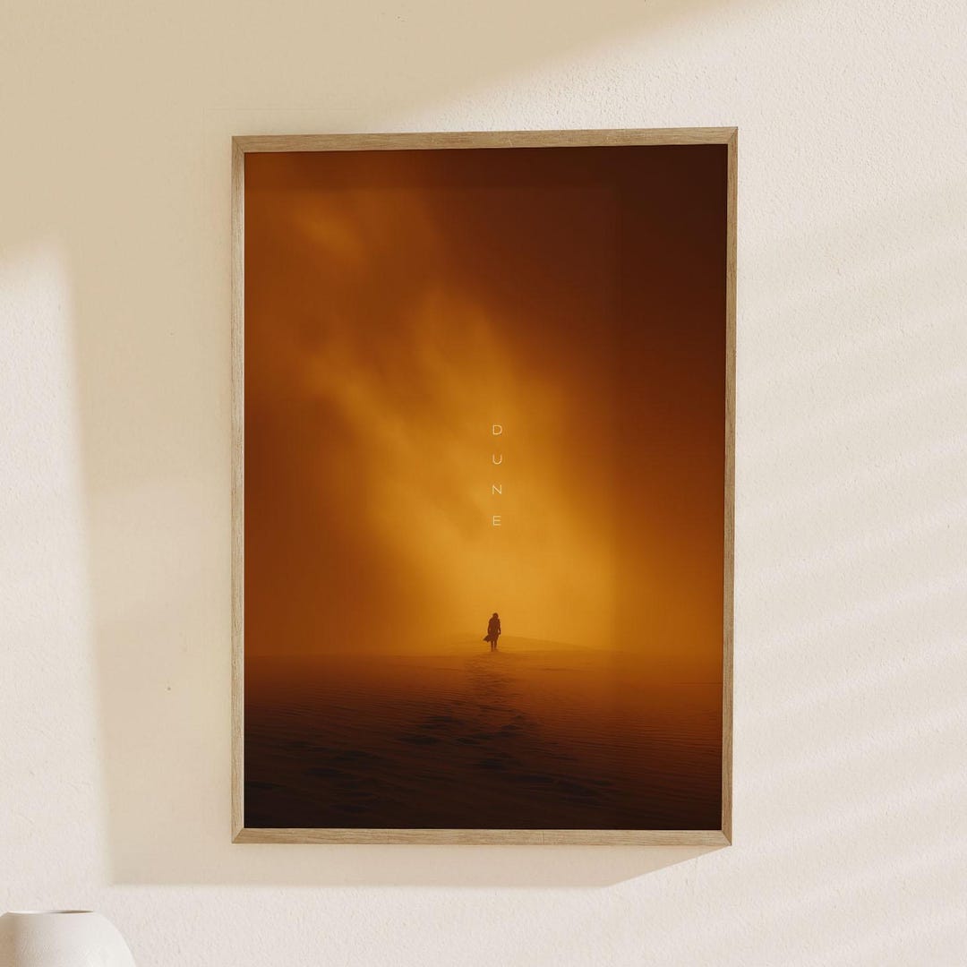 Dune Epic Desert Sci-fi Movie Poster Art | Cinematic Landscape Print ...