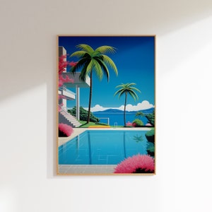 Hiroshi Nagai Art: Studio Ghibli and Japanese Art Prints - Trending Vaporwave and Vintage Wall Art - Coastal and Modern Villa Decor