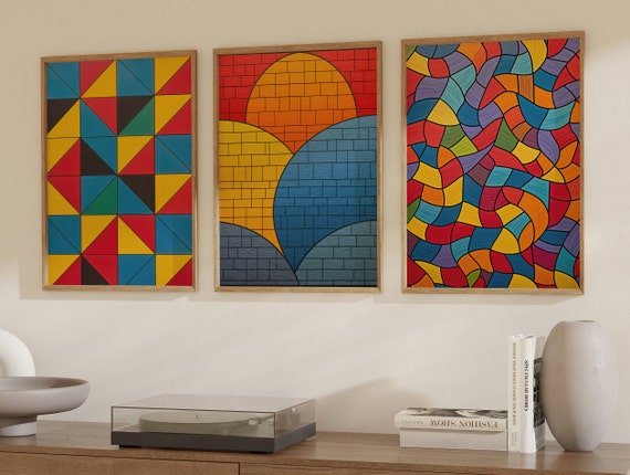 Sol Lewitt Prints - Colourful Abstract Printable Wall Art