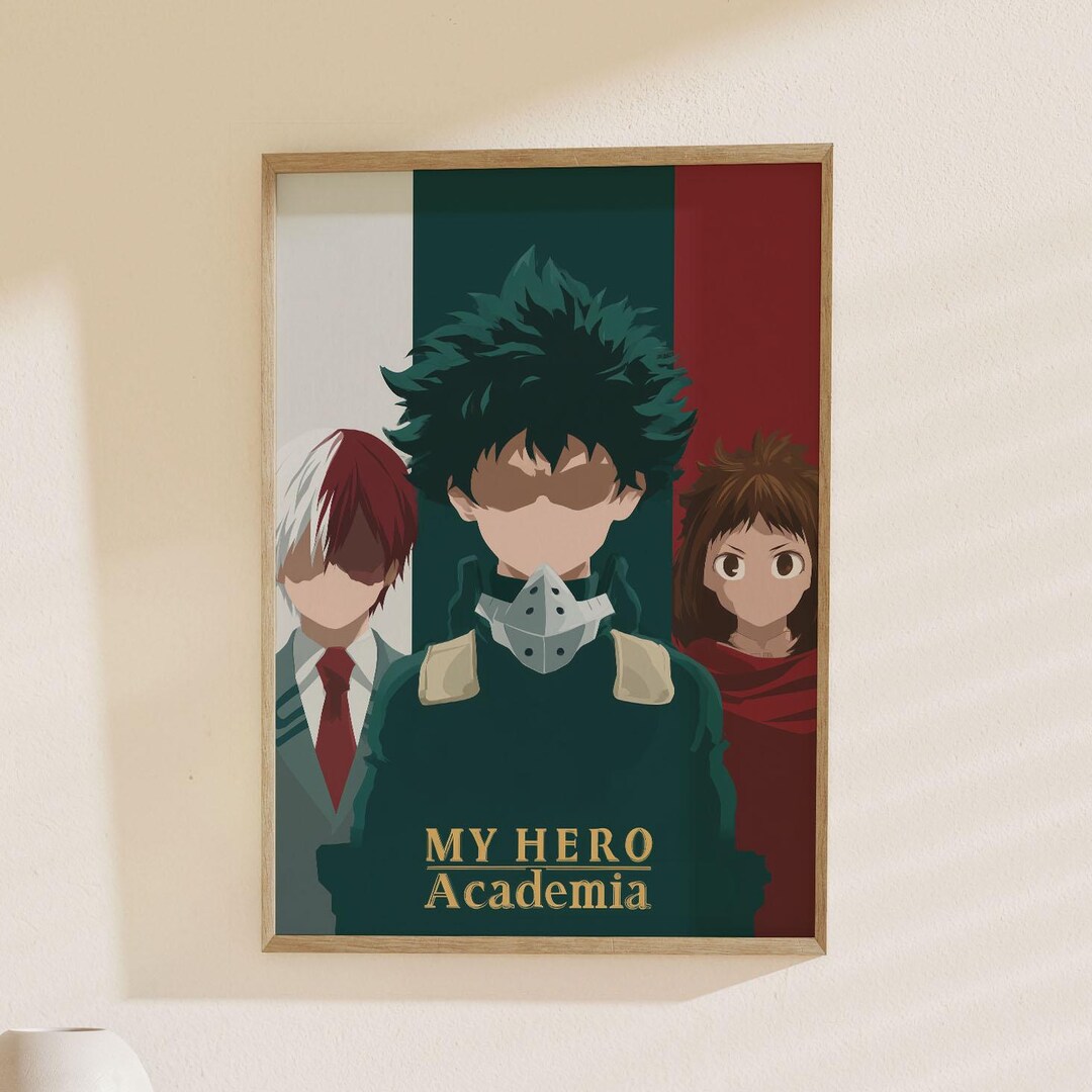 My Hero Academia Anime Art Poster - Iconic Character Design Print for