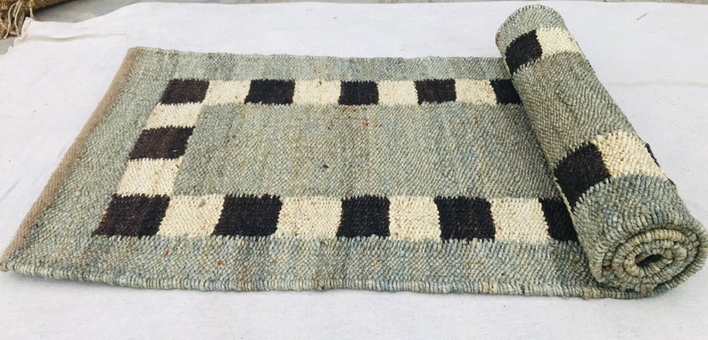 Hemp Jute Runner Rug, Stair Jute Runner, Kitchen Jute Runner Hallway Runner Rug Jute Runner Hand Loomed Natural Jute Hemp Runner Custom Size