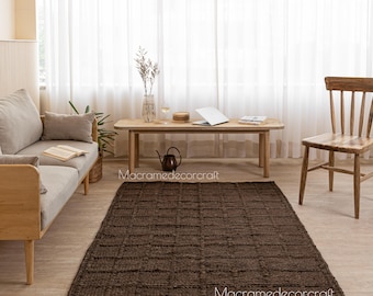 Handwoven Hemp Rug Dhurrie, Natural Jute Hemp Hand braided Rug, Hemp Jute Rug, Jute Bed Side Rug, Jute Area Runner, Traditional, Natural