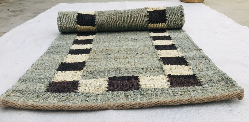 Hemp Jute Runner Rug, Stair Jute Runner, Kitchen Jute Runner Hallway Runner Rug Jute Runner Hand Loomed Natural Jute Hemp Runner Custom Size
