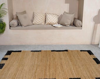 Handwoven Jute Rug, Natural Area Rug, Eco Friendly rug, Jute Floor Mat, Natural Fiber Rug, Sustainable Rug For Home Decor