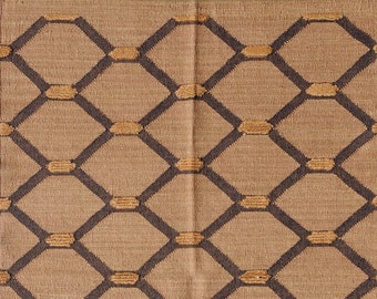 Handwoven Wool Jute Kilim Rug, Wool Jute Rug, Kilim Jute Rug, Flatweave Rug, Bohemian Rug, Navajo Kilim Rug, Custom Rug
