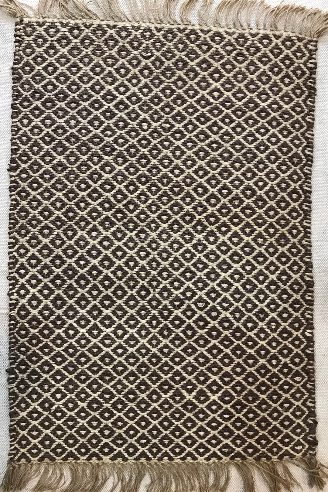 Handwoven Hemp Loop Rug, Dhurrie Natural Jute Hemp Hand Braided Rug ...