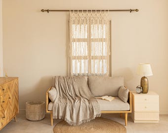 Hanging Macrame Curtain, Macrame Wedding Decoration Boho Home Decor, Boho Curtain, Wedding Backdrop, Special Day Gift