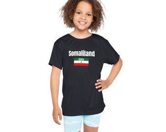 Somaliland sportshirt voor kinderen (AOP)