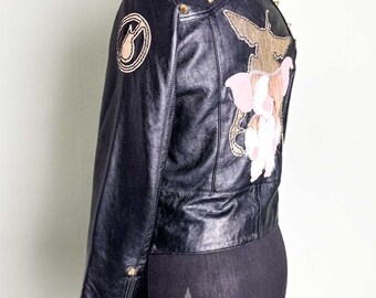 Gimmick　leatherJacket　DOUBLEスタッズ　スカル　y2k Gimmick leatherJacket DOUBLEスタッズ スカル y2k