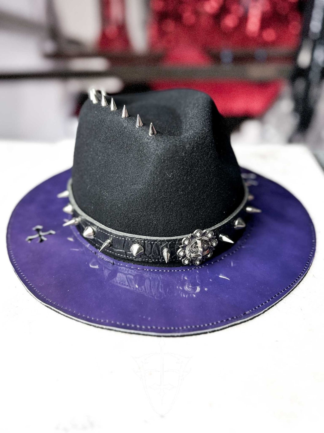 帽子 ec melodi Black Purple Star Studded Hat ☆EC MELODI CAMO STAR STUDDED HAT AVAILABLE IN STORE AND