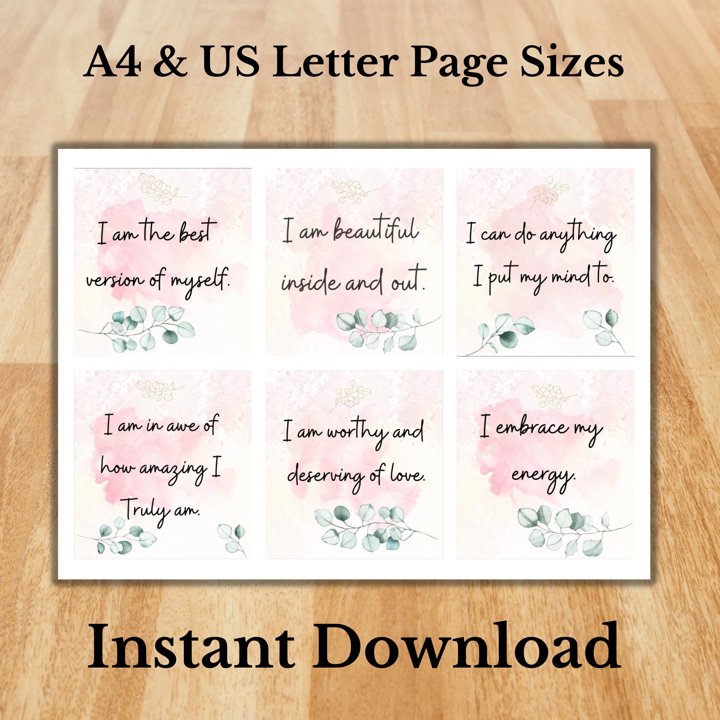 Affirmation Station Cards Positive Quote Flash Cards ADHD - Etsy