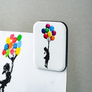 Imanes de nevera, Colección Banksy, Impresión de arte Banksy, Regalo de Navidad, Regalo para ella