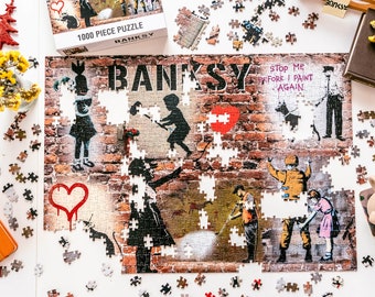 Banksy Puzzle 1000 Piece, Banksy Kunstdruck, Banksy Collection